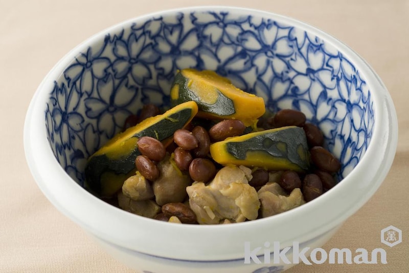 かぼちゃと金時豆の含め煮