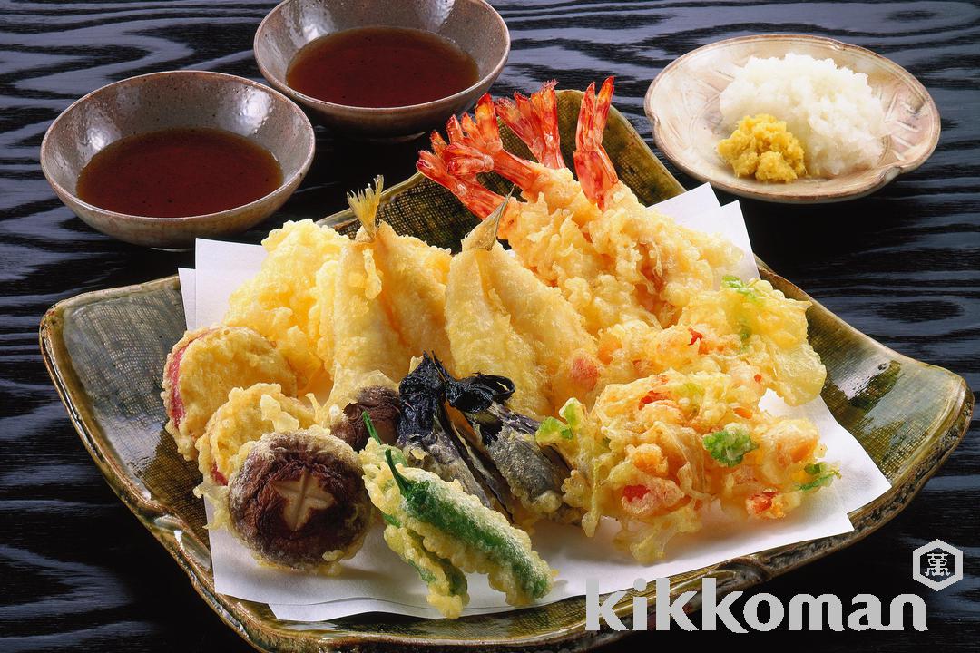 天ぷら盛り合わせ【えび・野菜の定番人気食材】