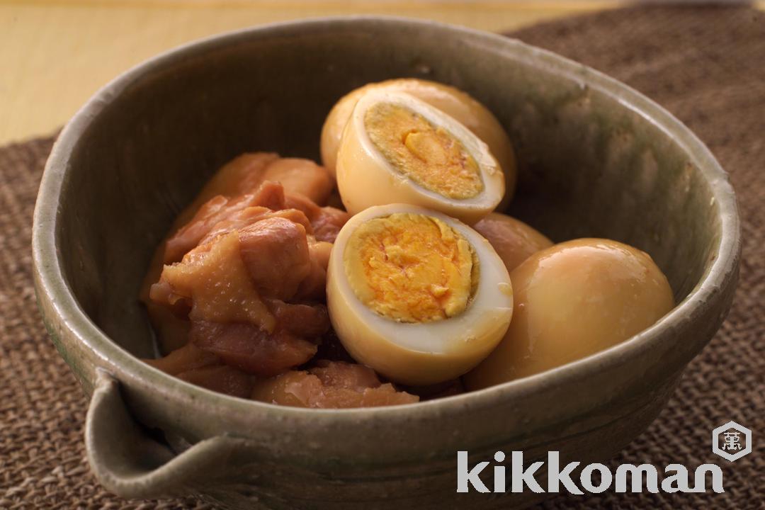 鶏もも肉とゆで卵の甘辛しょうゆ煮【簡単・ごはんのすすむ人気味】