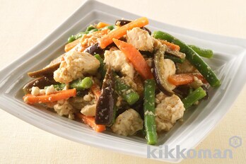 ゆで野菜と豆腐のサラダ