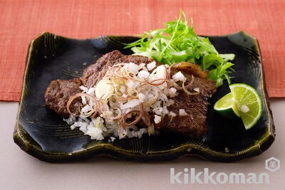 写真:あっさり和風の香味ステーキ