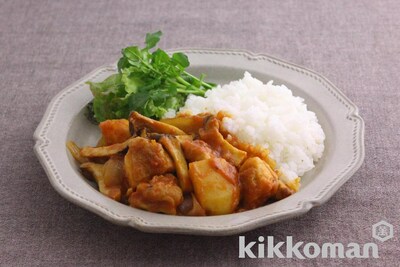 写真:鶏肉のトマト煮込みビストロライス(トマットリア使用)