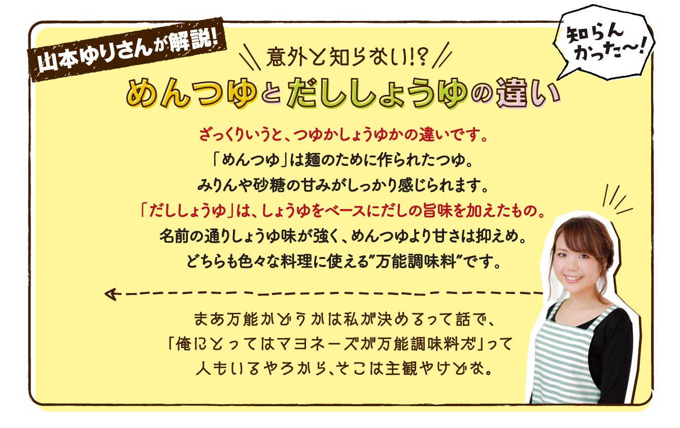 キッコーマン 山本ゆり だししょうゆ活用レシピ キッコーマン