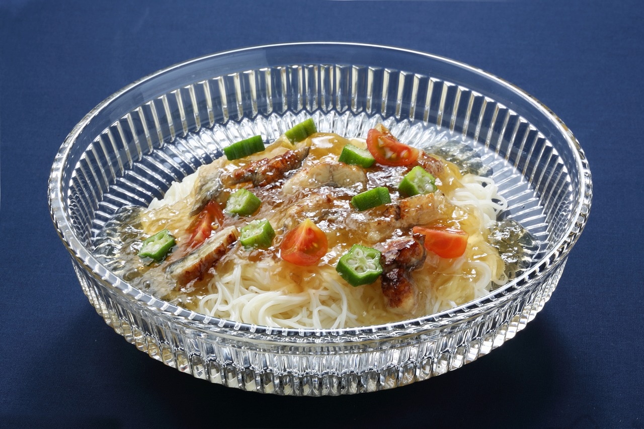 そうめん うなぎのジュレがけ