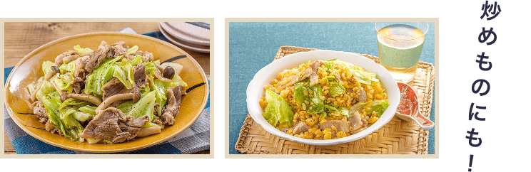 炒めものにも！