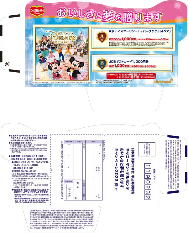 キッコーマン デルモンテ キャンペーン 応募ハガキ 東京 キッコーマン デルモンテ キャンペーン 応募ハガキ 東京