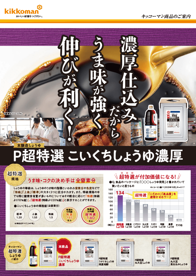 P超特選 こいくちしょうゆ濃厚 イメージ