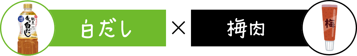 白だし×梅肉　イメージ