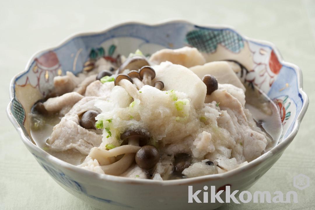 具だくさんでうま味たっぷり！豚肉のおろし煮