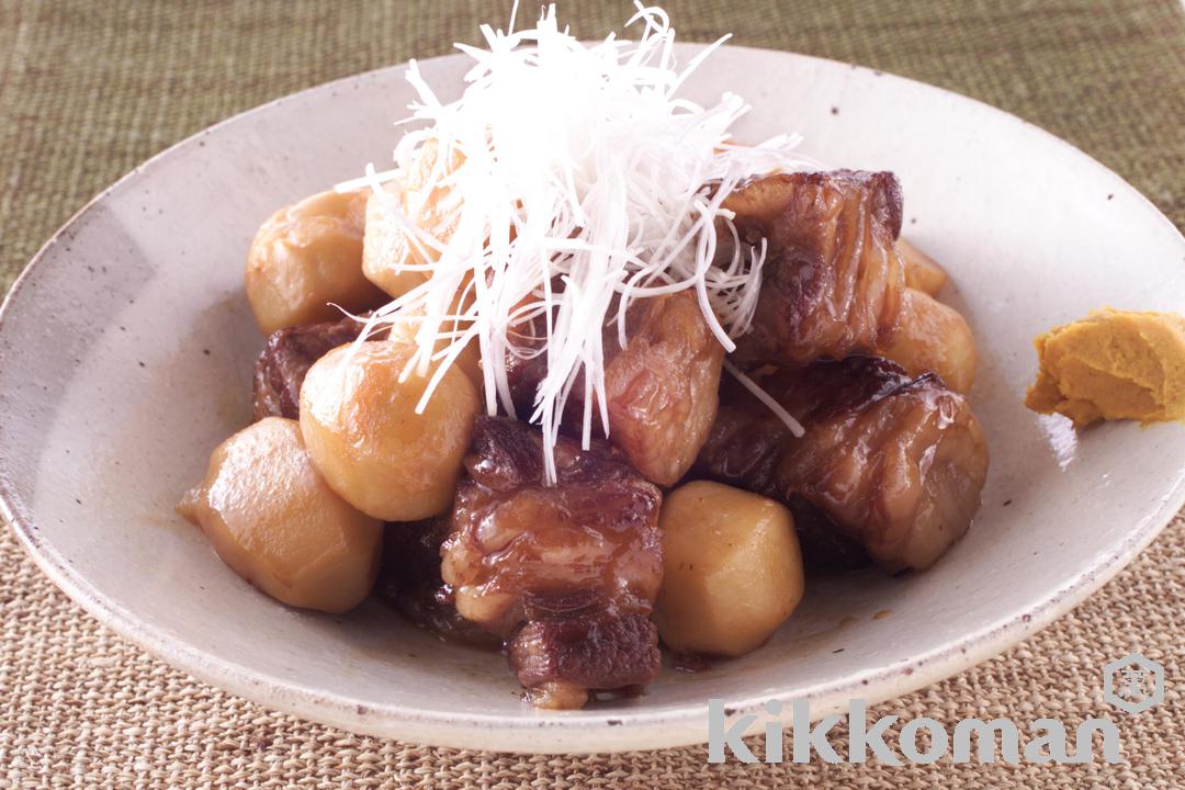 里芋と牛バラ肉の煮物