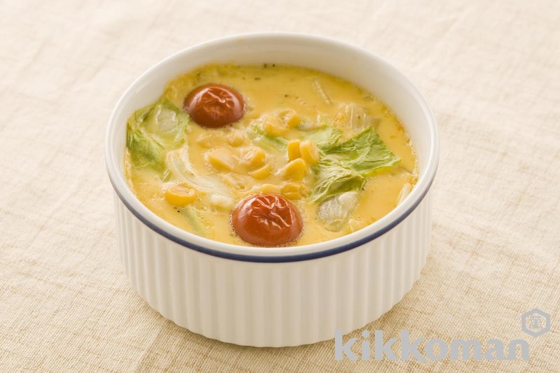 レンジとトースターで簡単!チーズと野菜のココット焼き
