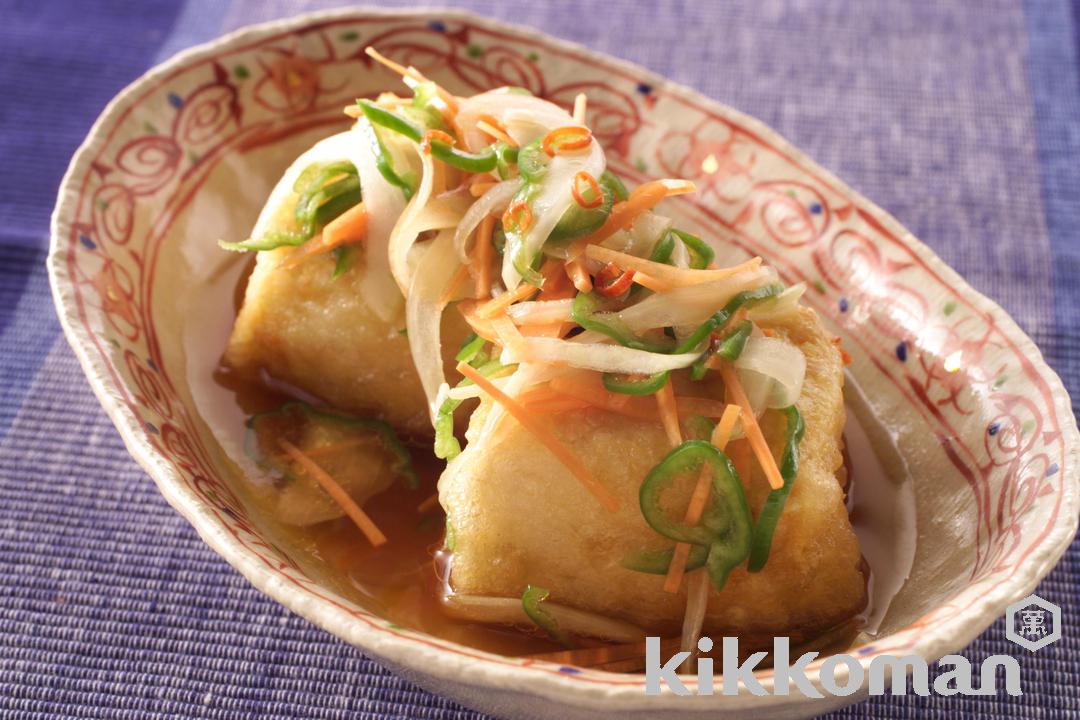 野菜たっぷりのさっぱり漬け汁で!豆腐の南蛮漬け