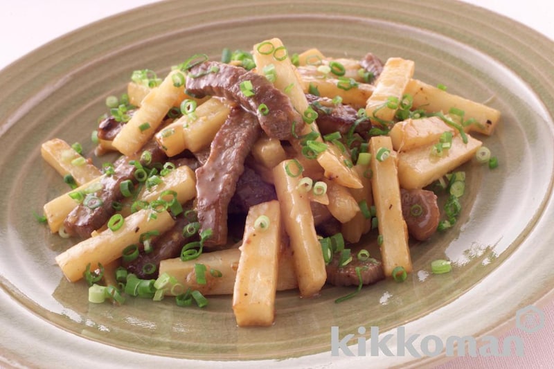 コクたっぷり 牛肉と長芋の中華炒め