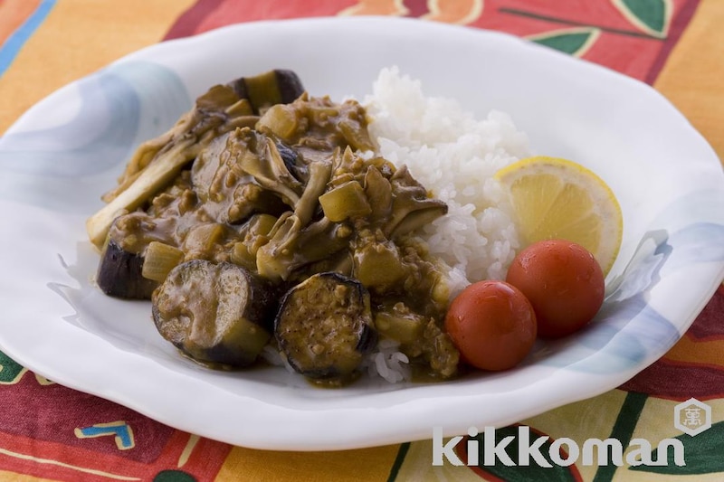 ひき肉となすのさっぱりカレー