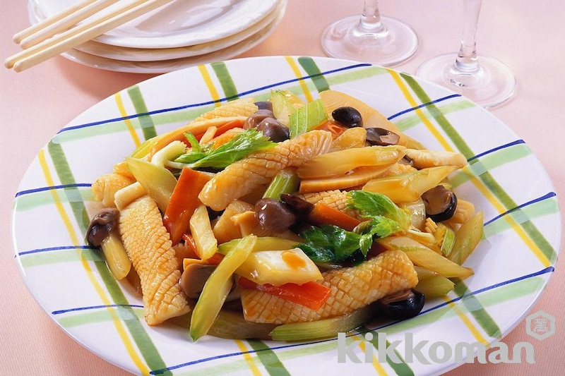 いかとセロリの中華炒め
