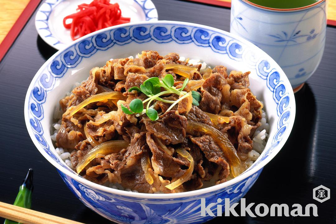 基本の牛丼【だしの効いた甘辛の味付け】