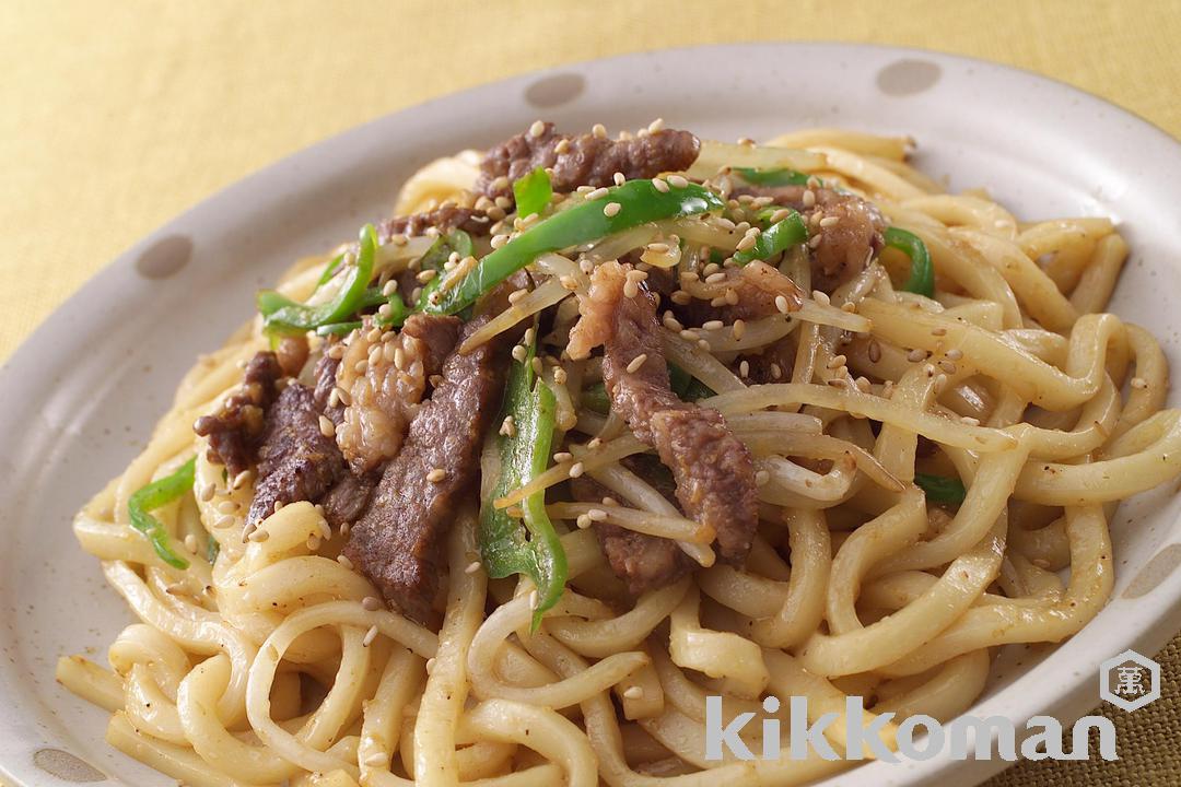 焼き肉炒めうどん