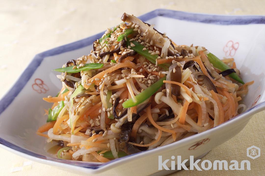 きのこ入り野菜の酢の物