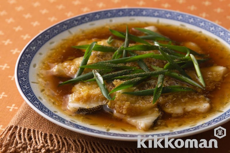 白身魚の香味しょうゆ蒸し