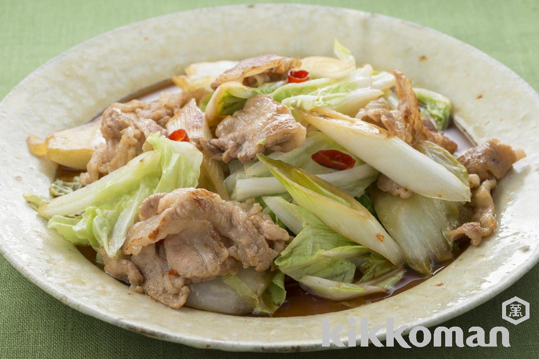 白菜と豚肉の辛味炒め【簡単でご飯のすすむ味】