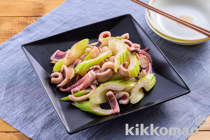 いかとセロリの炒め物