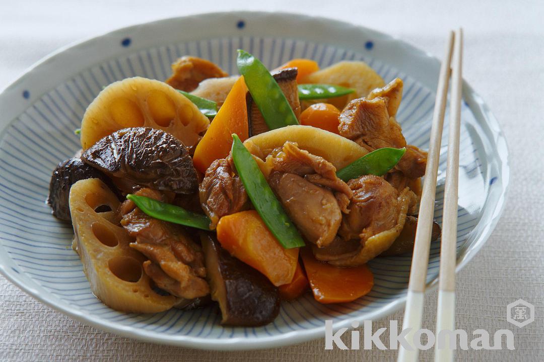 鶏とれんこんの大皿煮