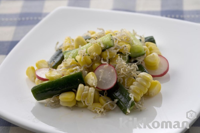 じゃこ入りコーンサラダ(園児のお弁当用)