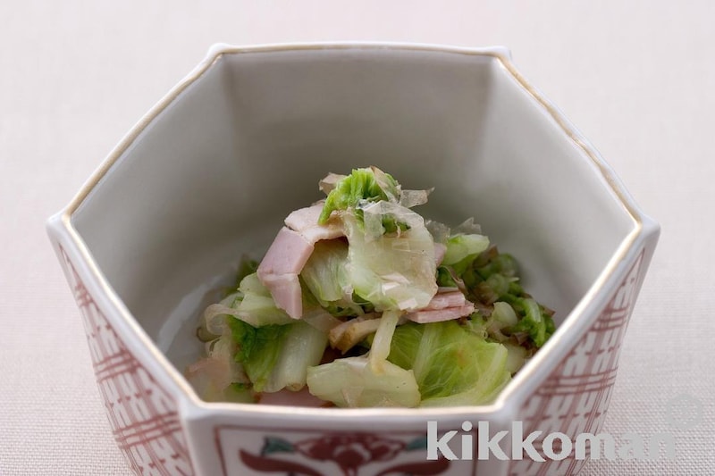 湯引き白菜のおかか和え