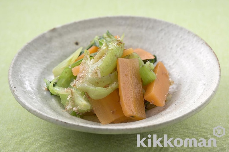チンゲン菜とにんじんのおひたし【彩り自慢の簡単副菜】