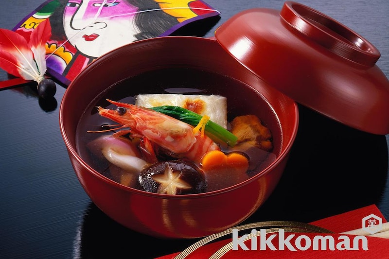 雑煮【めんつゆ(本つゆ)で簡単】