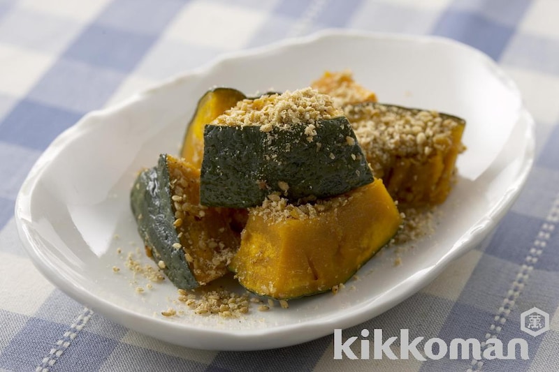 かぼちゃのレンジ蒸し ごま風味