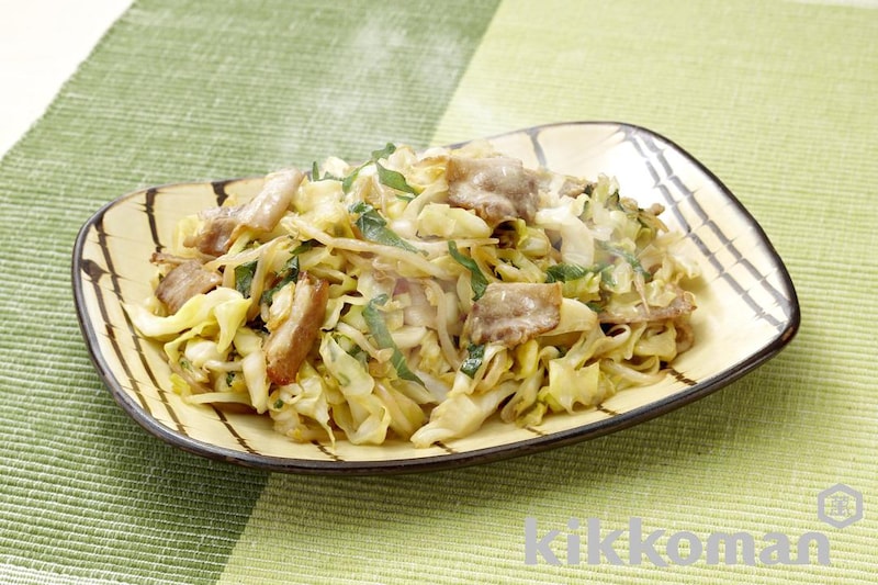 豚ばらキャベツの青じそ香り炒め
