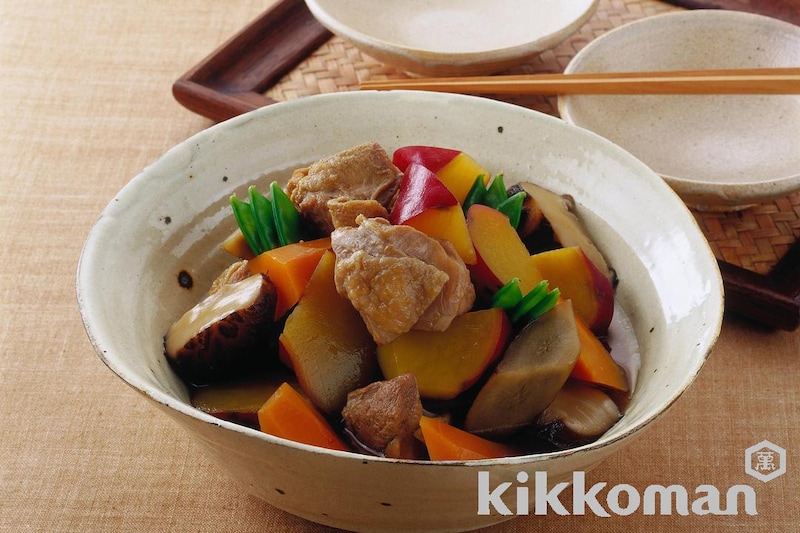 さつまいもの筑前煮(濃いだし本つゆ使用)