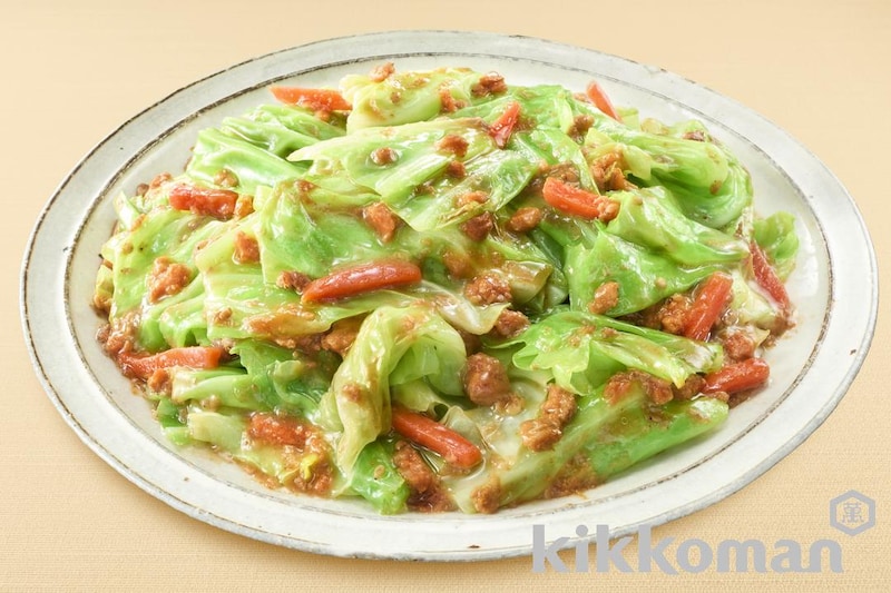 キャベツのごま味噌炒め(うちのごはん使用)