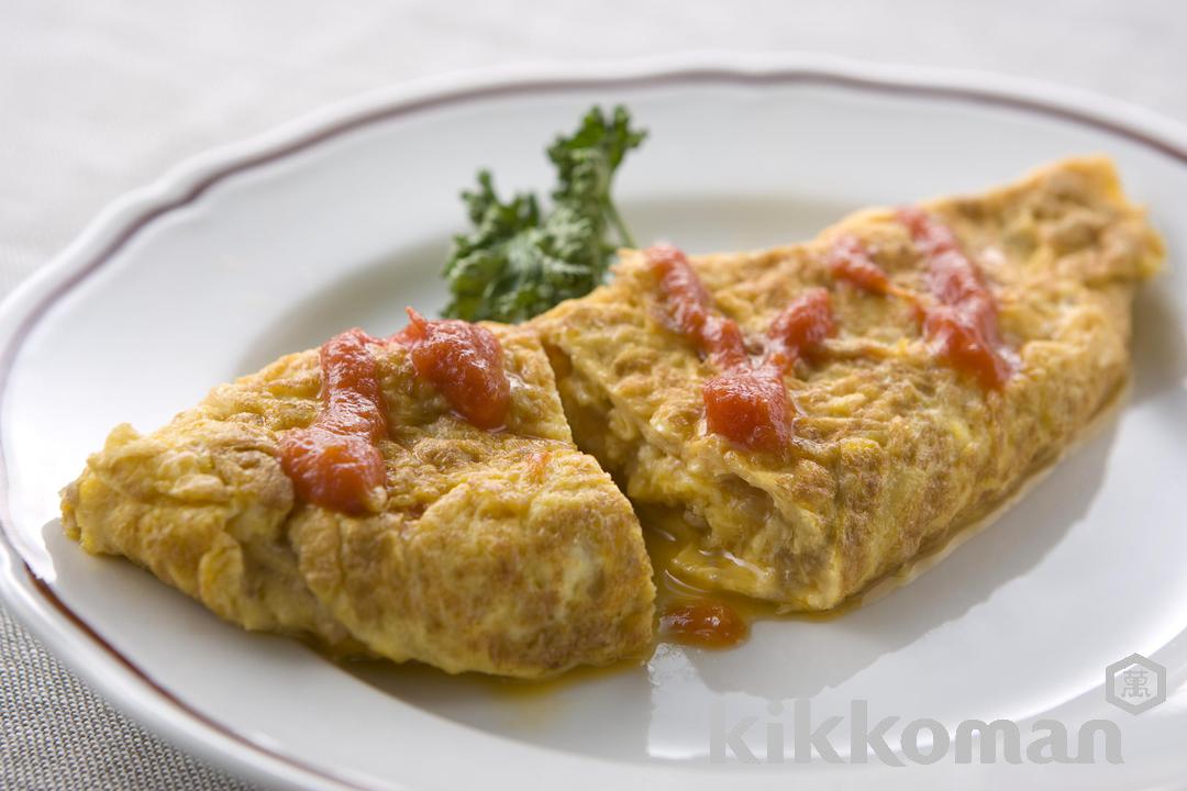 ひき肉入りオムレツ【しょうゆでうま味をプラスした人気味】