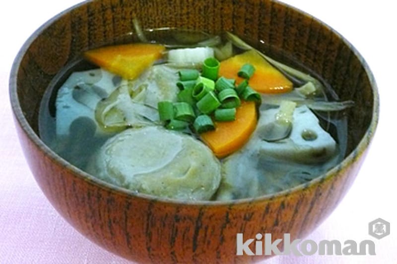 いわしつみれと根菜汁