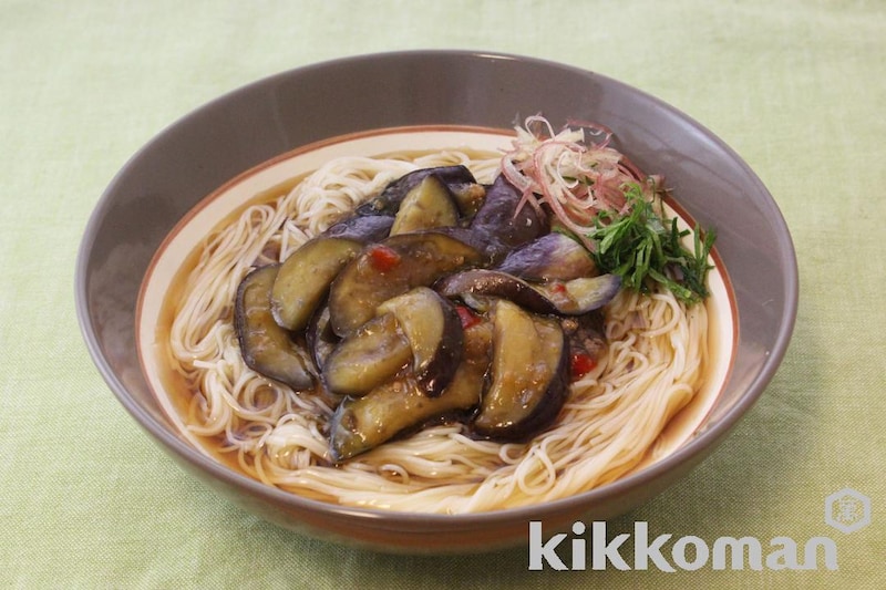 なすのみぞれそうめん(うちのごはん使用)