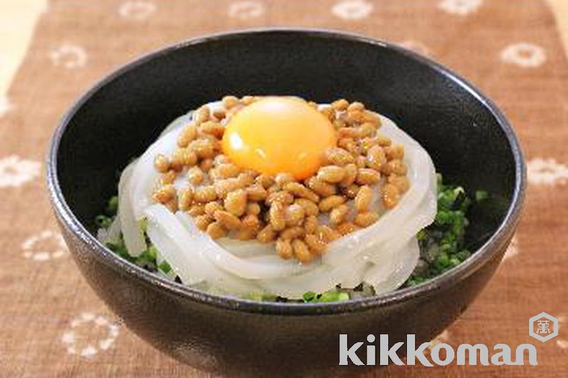 めんみで簡単!いか納豆丼