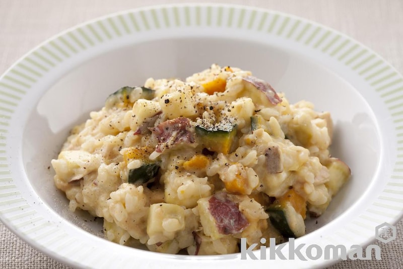 さつまいもとかぼちゃのリゾット