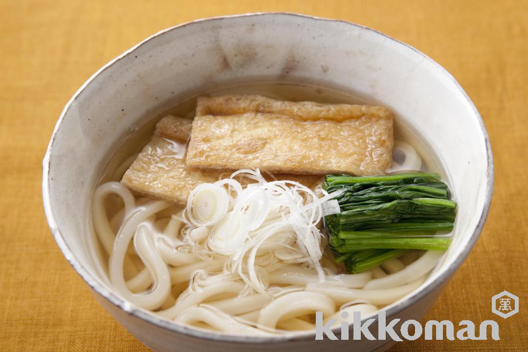 きつねうどん【うすくちしょうゆで関西風】