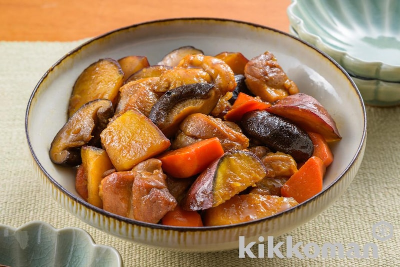 さつまいもと鶏肉の甘辛煮