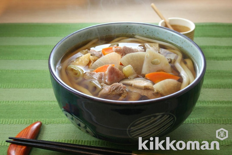 彩り野菜の豚汁うどん