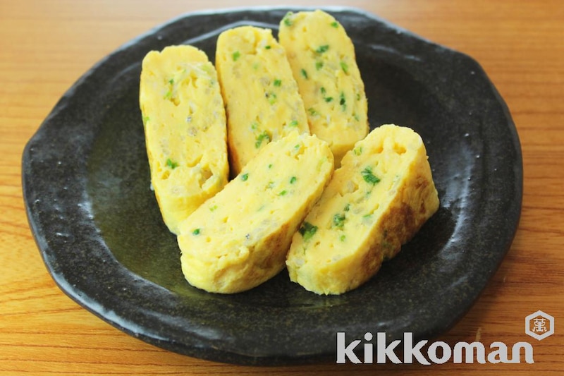 フライパンで簡単!じゃことねぎの卵焼き