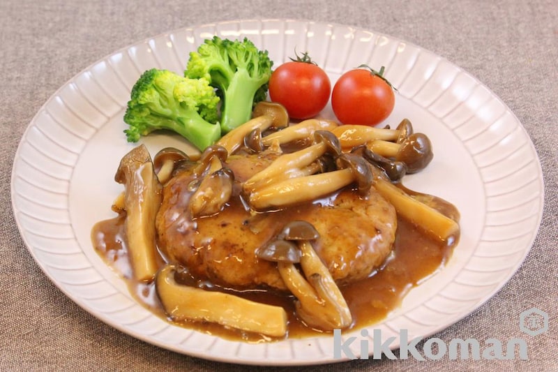 和風豆腐ハンバーグ きのこあん
