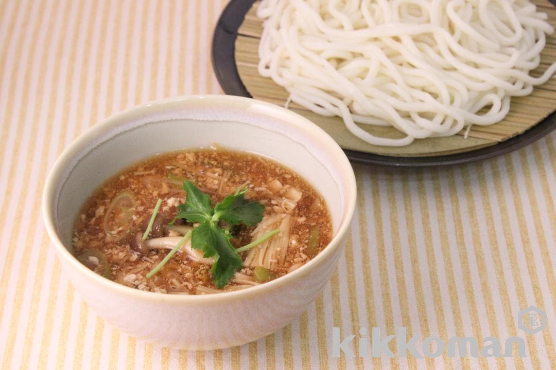 たっぷりきのこのとろとろつけ麺