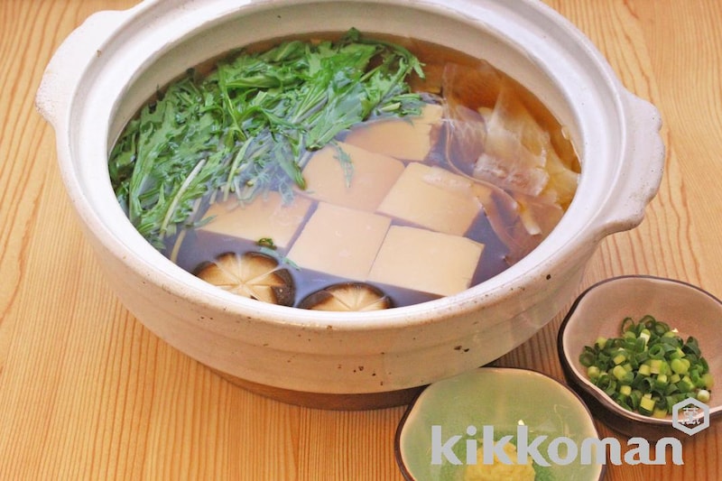 濃いだし湯豆腐