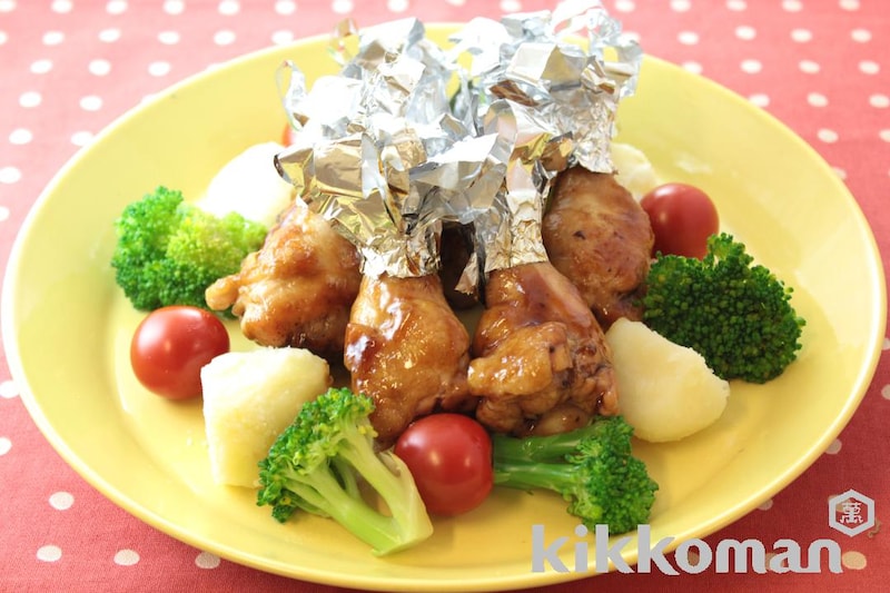 フライパンで!プチローストチキン(てりやきのたれ使用)
