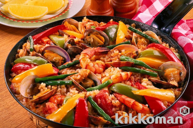 お手軽パエリア(基本の完熟トマトソース使用)