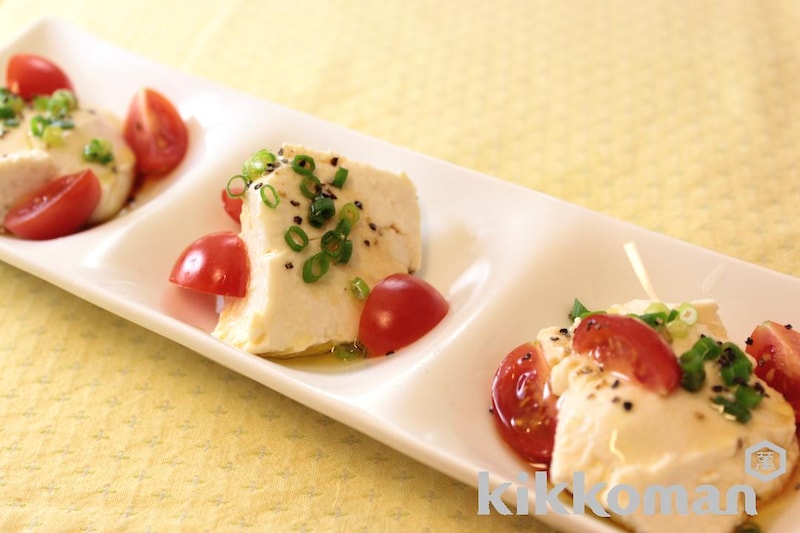 うすくち生しょうゆで 和風カプレーゼ