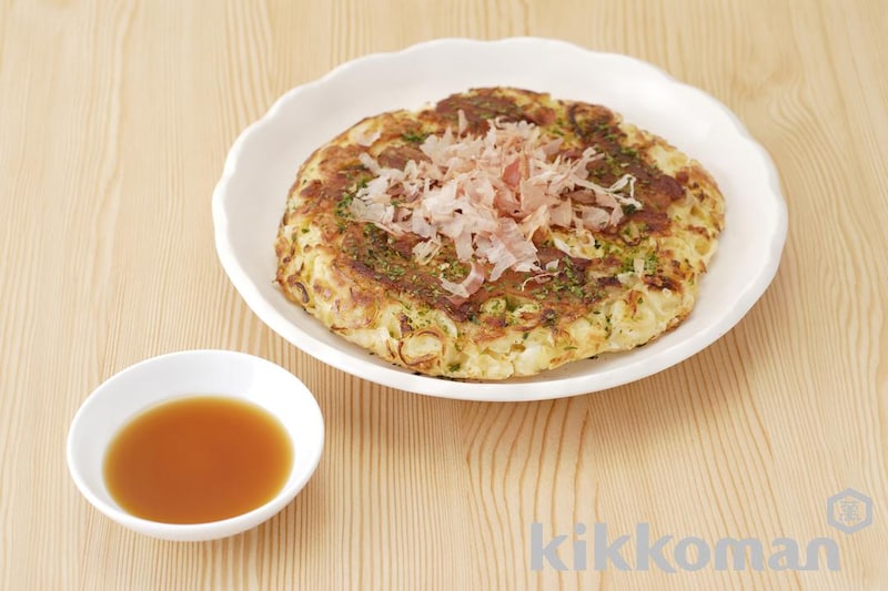 お好み焼き(削りたてかつお節香るだししょうゆ使用)